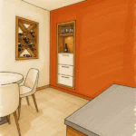 Conception de plan 3D par un architecte d’intérieur pour un projet de cuisine à Bordeaux, visualisation sur mesure permettant de se projeter dans un agencement fonctionnel et esthétique