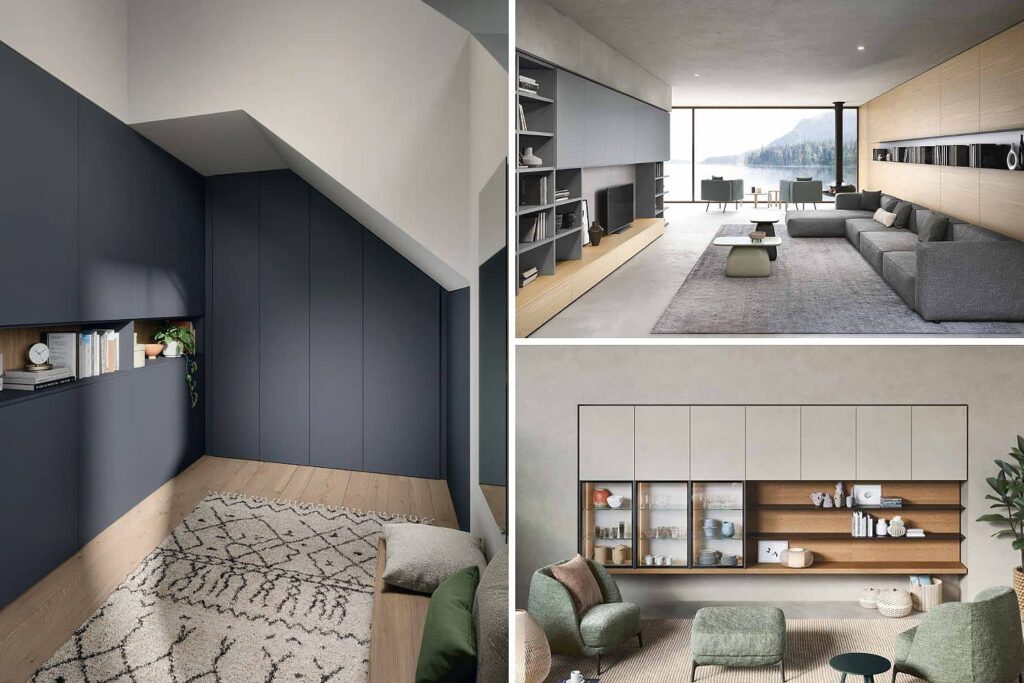 Bibliothèque sur-mesure - Meuble Tv + rangements intégrés