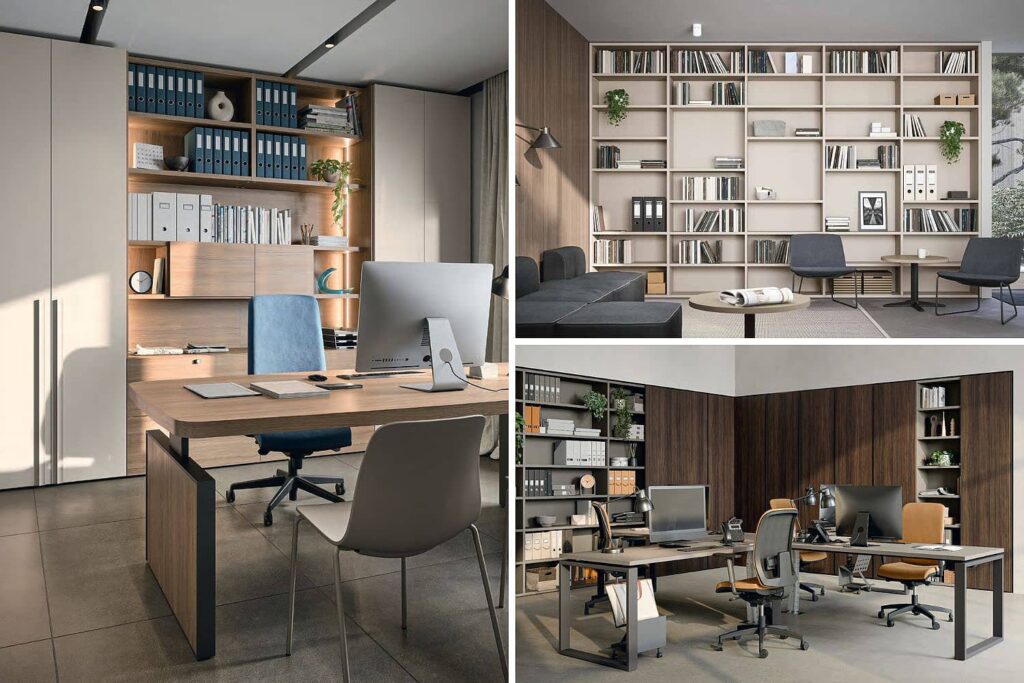 Bureau sur-mesure - Bibliothèque + médiathèque