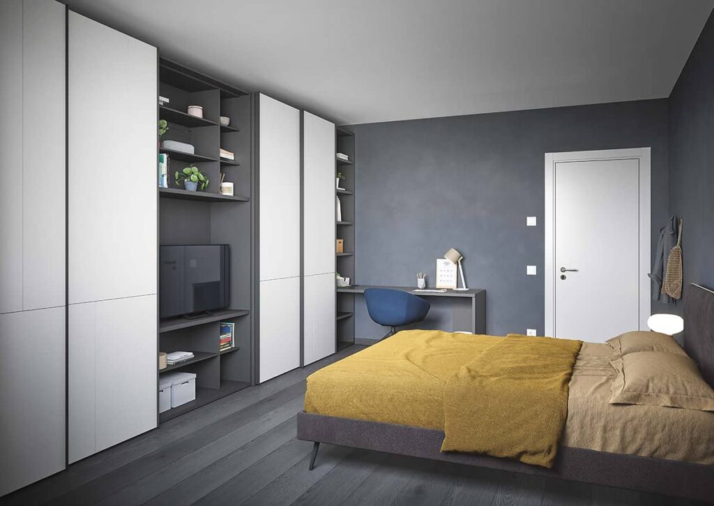 Chambre adulte - Avec TV et rangements sur-mesure