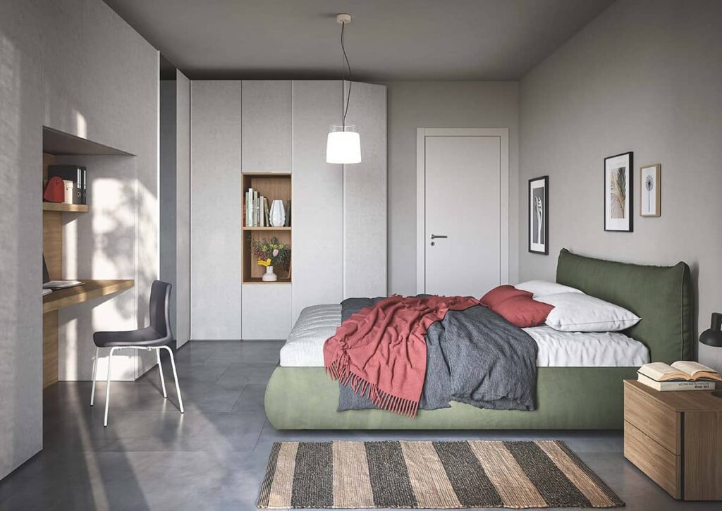Chambre adulte - Moderne avec rangements personnalisés