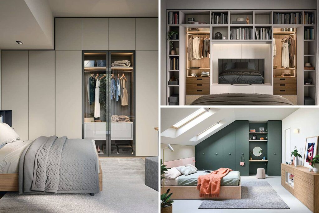 Chambre sur-mesure - Rangements intégrés + dressing