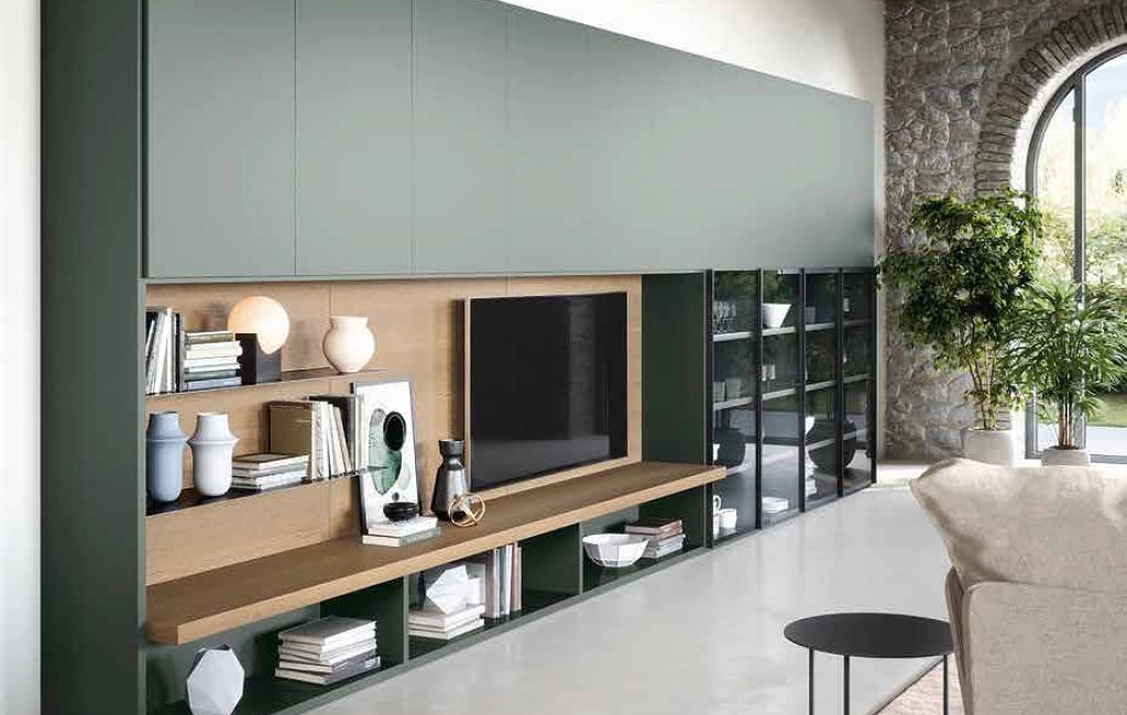 Bibliothèques - Meuble design de salon avec TV