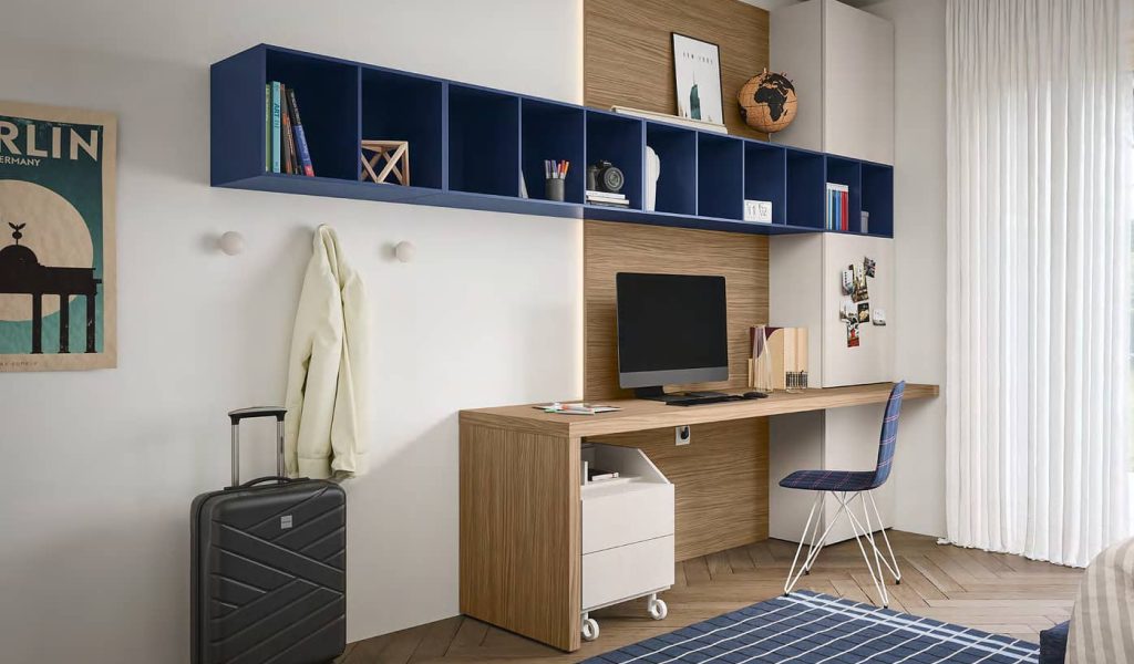 Univers junior - Bureau pour enfant avec rangements intégrés