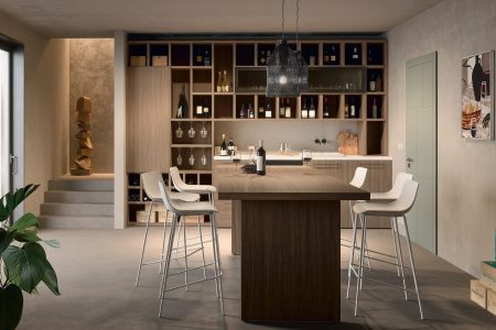 Cuisine Avec Cave A Vin Ilot Central Sur Mesure